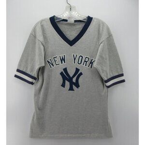 VINTAGE New York Yankees Jersey Shirt Medium Pullover 80s Garan Inc MLB